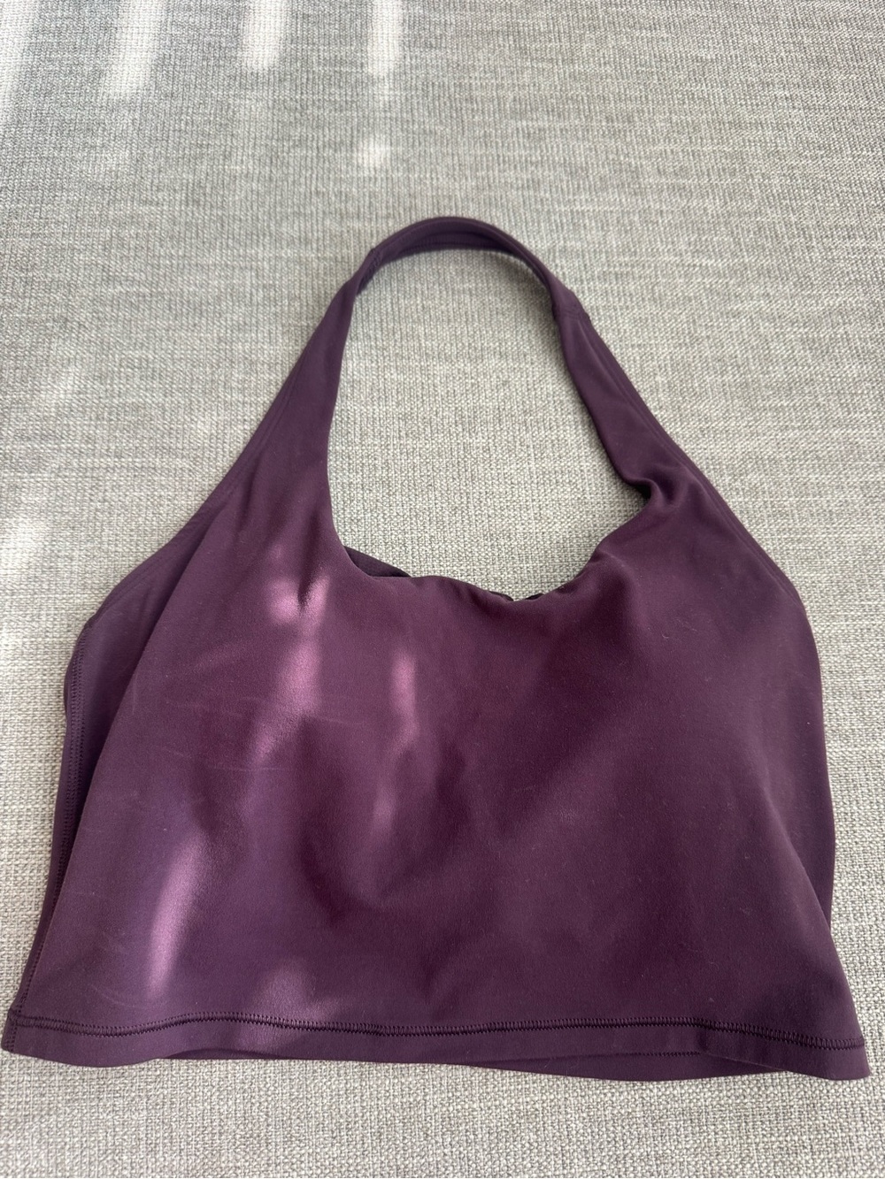 Athleta Plum Purple Halter-Style Crop Top